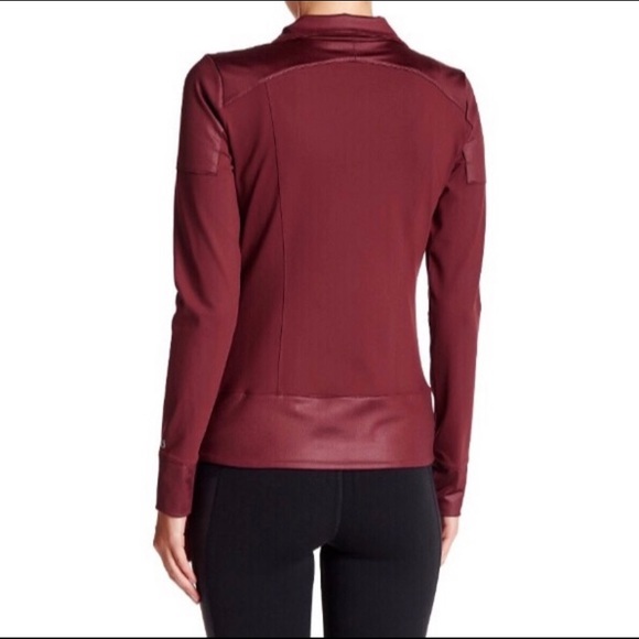 ALO Full Zip Performance Moto Track Running Jacket - Picture 5 of 10